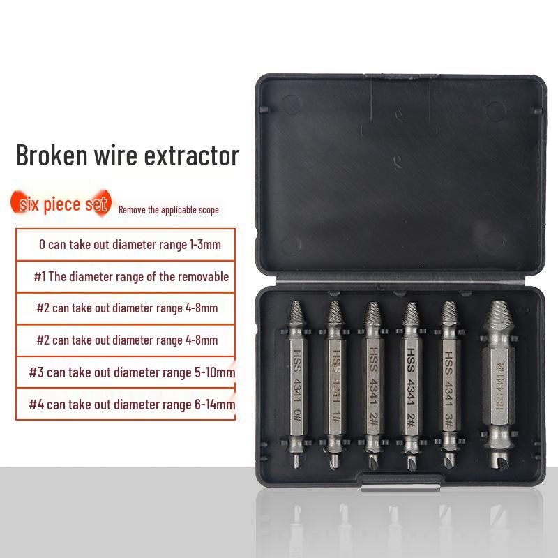 Universal Screw and Wire Extractor: Tapered Tap for Stripped, Rusted, or Broken Threads