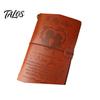 Faux Leather Cover Journal Notebook, Loose-Leaf Refillable with Elastic Durable Daily Use Strap, Multi-Purpose Writing Diary for Notes Travel Storage