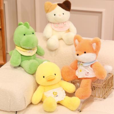 Forest Run Animal Series Doll Plush Toy Super Cute Elephant Little Yellow Duck Doll Birthday Gift Female