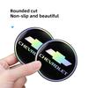 Keychain 2PCS Car Water Coaster Pad Laser Water Coaster Accessories For Chevrolet Matiz Onix Camaro Colorado Cobalt Spark Cruze