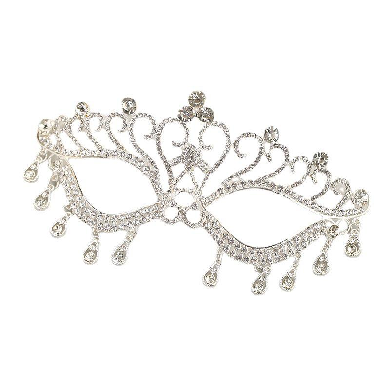 Small Batch Custom European & American Masquerade Mask with Rhinestone Tassels for Weddings & Parties
