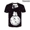 Astronaut Space Milky Way Universe 3D Printed T Shirts Casual Men Women Children Fashion Boy Girl Kids Streetwear Cotton Tops