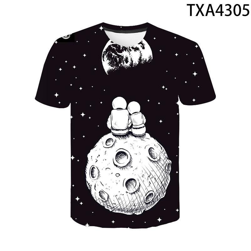 Astronaut Space Milky Way Universe 3D Printed T Shirts Casual Men Women Children Fashion Boy Girl Kids Streetwear Cotton Tops