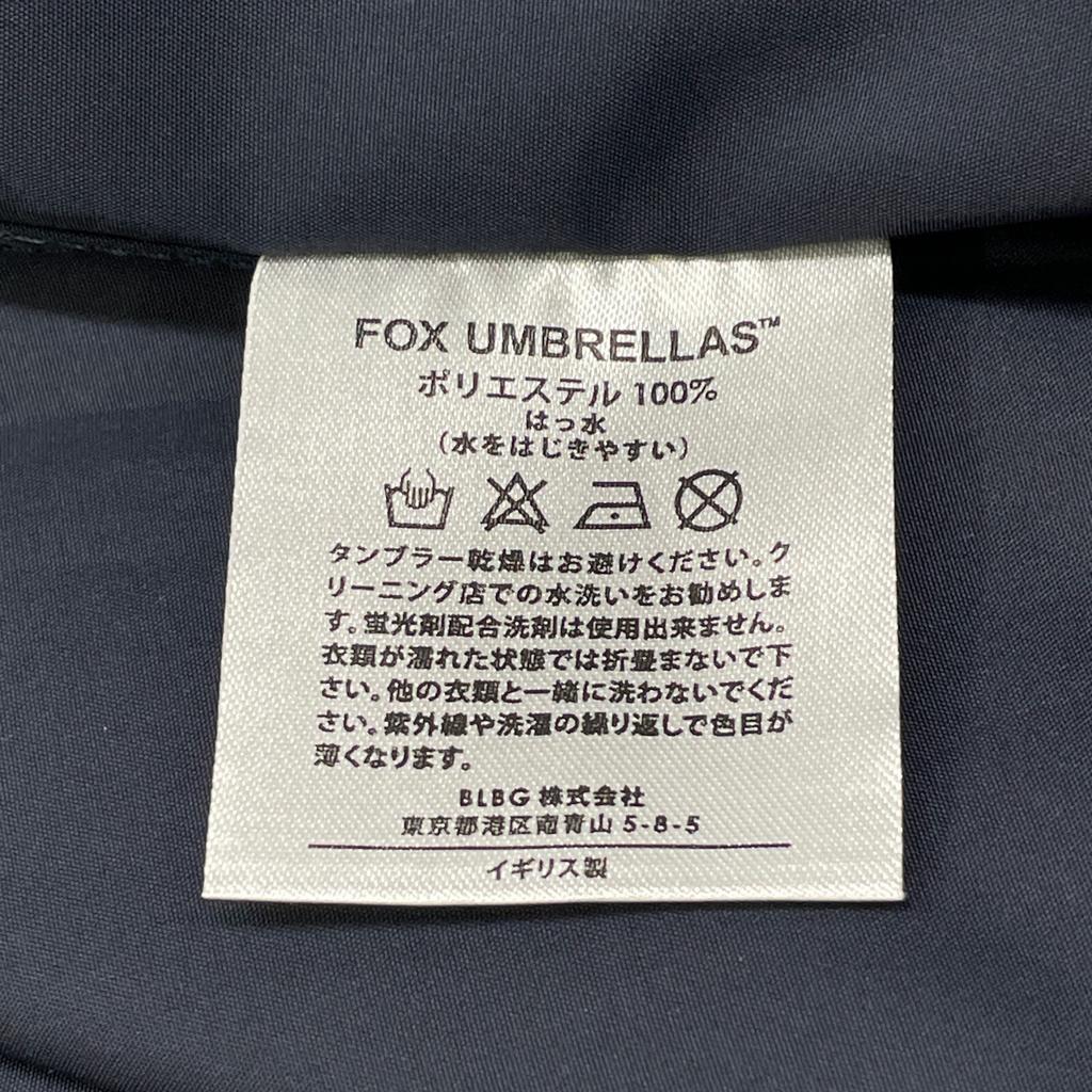 FOX UMBRELLAS Navy packable nylon rain soutien collar coat coat 6 NavyUsed