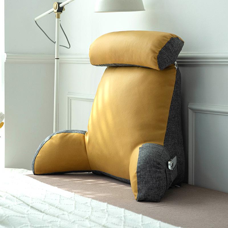 Bedside Soft Pack Backrest Cushion - Neck, Reading, and Lumbar Support Pillow