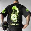 2026 Summer Dragon Ball Series Retro Pure Cotton Mens Tshirt Wukong Printed Oversized Parentchild Suit Casual Shirt Unisex