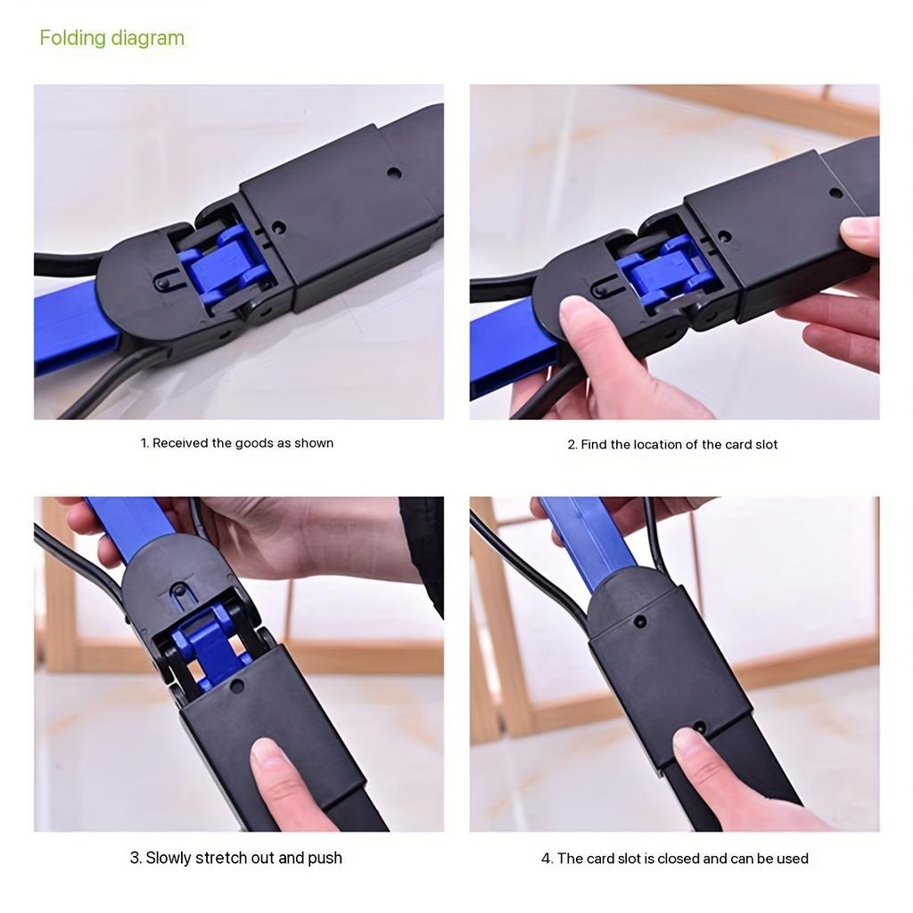 Long-Handled Foldable Pet Waste Scoop ABS Material Large Capacity One-Handed Operation Ergonomic Grip Handle Dog Poop Shovel