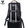 Humerpaul Zaino in pelle Borsa per computer multifunzione di grande capacità Borsa da viaggio con presa USB