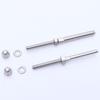 New T316 Stainless Steel Cable Railing Tensioner 1/8" Silver Cable Railing Receiver Cable Railing Fitting Terminal Deck