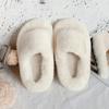 Children's Slippers Girls Open Toe Plush Fur Shoes Kids Soild Warm  Indoor Non Slip Rubber BottomMulti-style Cotton Slipper