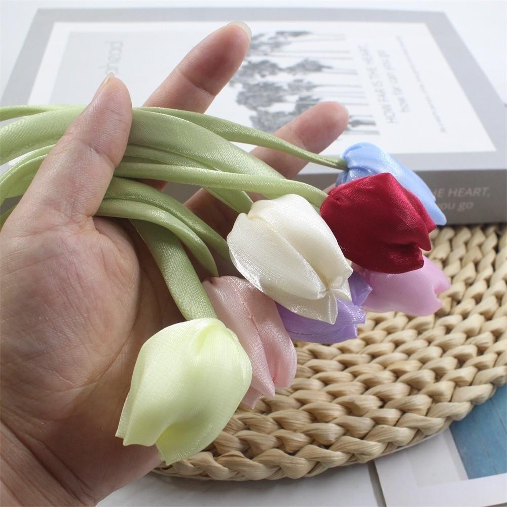 5Pcs DIY Tulip Lace-up Straps Sweet Curtains Tie Rope Fashion Hair Cord Accessories  Cake