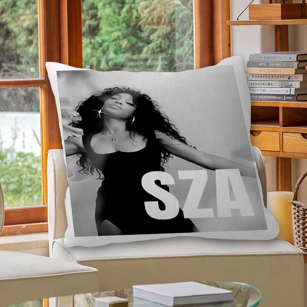Popular Star Pop Singer Sza Pillow Anime Pillow Sofa Bed Head Pillow Cover Cushion Cover 45x45 Cm Fashion