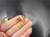 Finger Ring Parity Jade Gold Tone Encrusted Pink Exquisite Agate Women 'S Rings Full Of Diamond EncrustedTrendy Rings