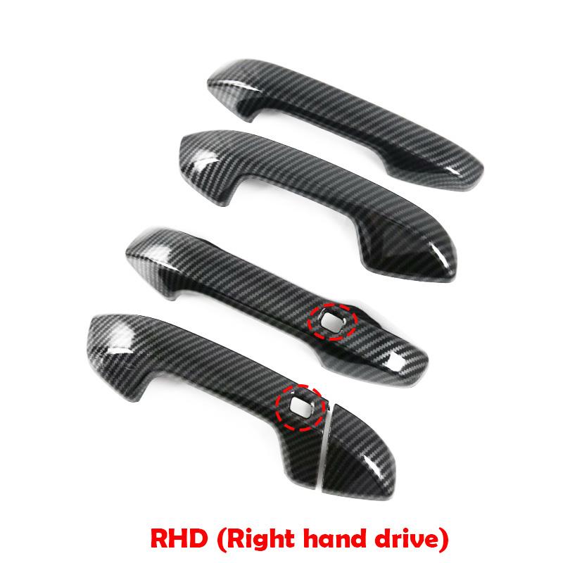 For Kia Cerato Forte K3 - Carbonfiber Car Side Door Rearview Mirror Protect Frame front rear Fog Light Lamp Cover Trim