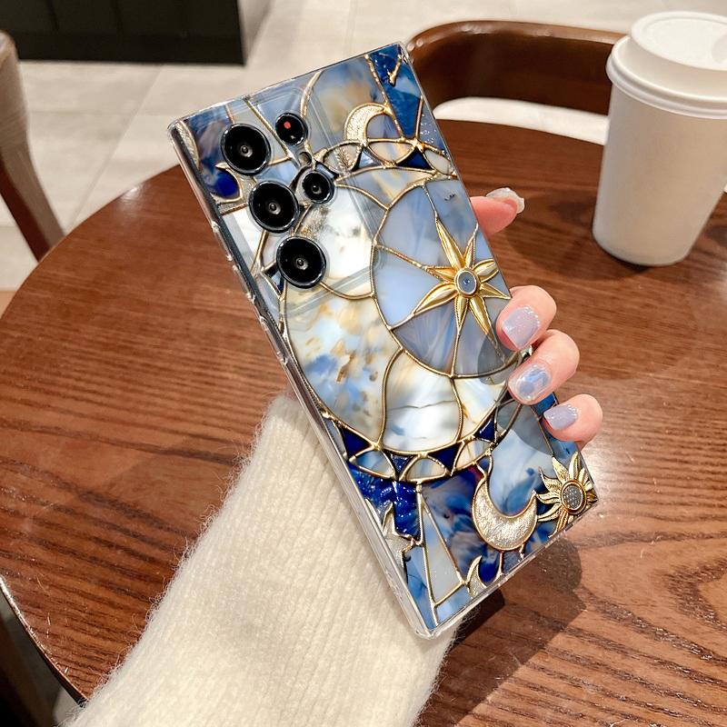 Funda Estilo Europeo Vintage Para Samsung Galaxy S26 Ultra S25 FE S24 S23 S22 A54 A15 A35 A55 A16 A36 A56 A17 A37 A57 5G