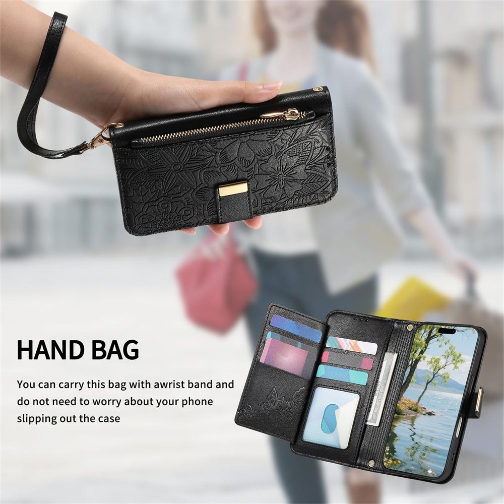 Wrist Strap Wallet Card Slot Phone Case For Samsung Galaxy S25 Edge S26 S23 Ultra S24 FE A07 A16 A26 A56 A36 A55 A15 5G