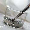Round Nail Brush Cleaner Cup Transparent Glass Brushes Washing Cup  Acrylic Brushes