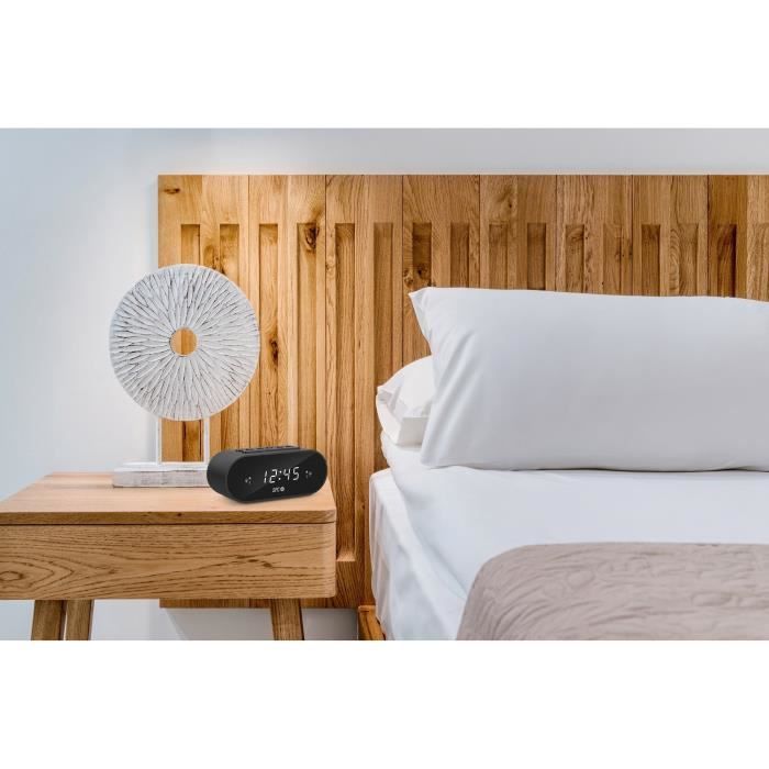 Radio-réveil Compact - SPC - FRODI - Écran XL - Double Alarme - Pile De Secours