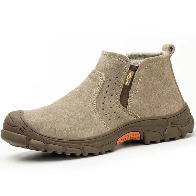 Labor Insurance Shoes Men's Single Shoes Protective Shoes Steel Baotou Anti-smashing Safety Work Protective Shoes