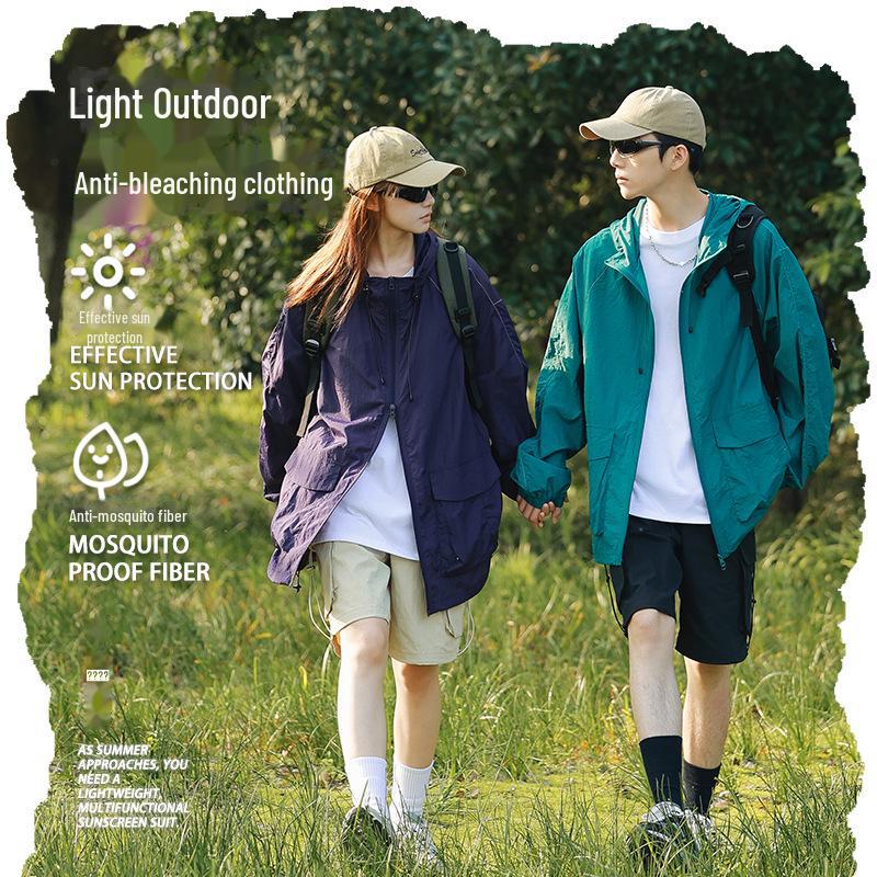 Unisex UPF50+ Quick-Dry Outdoor Sports Jacket – Insect-Resistant, UV-Proof, Breathable