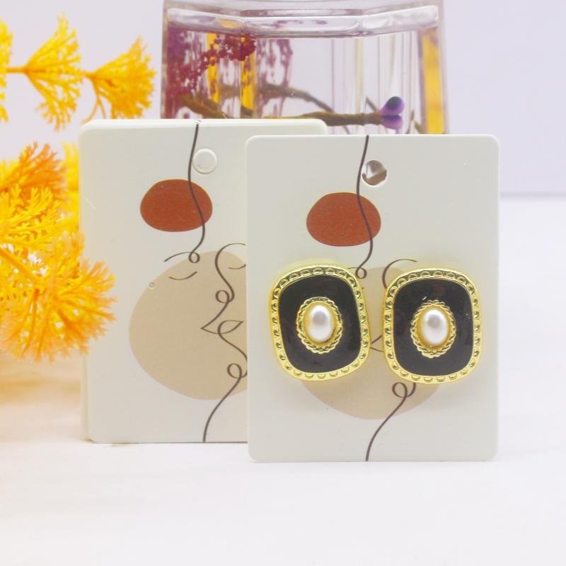 50pc 5x6.5cm Earrings Cards Paperboard Jewelry Newest Arrived Popular Display Cardboard Hot Sale Fashion Design Delicate  Cards