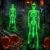 Wasserdichte Halloween Solar-Erdspießleuchten Realistischer Skelett Schädel Festliche LED-Lichter Außenbereich Garten