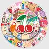 50 Hand-Painted Oil Painting Cartoon Graffiti Stickers for Phone Cases & Suitcases - Creative & Waterproof DIY Designs