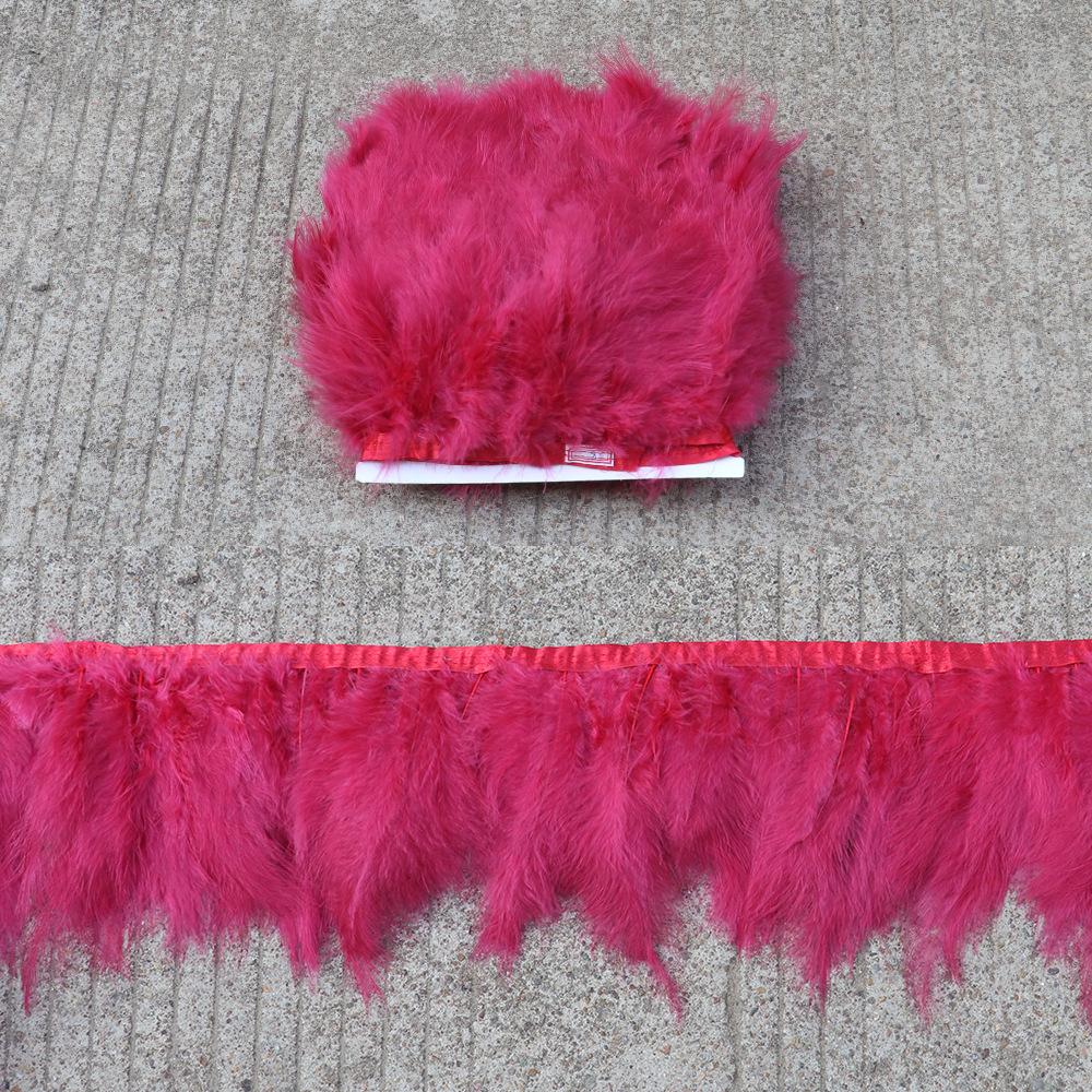 Turkey Feather Tip Tail Velvet Edge Colorful Diy Clothing Accessories