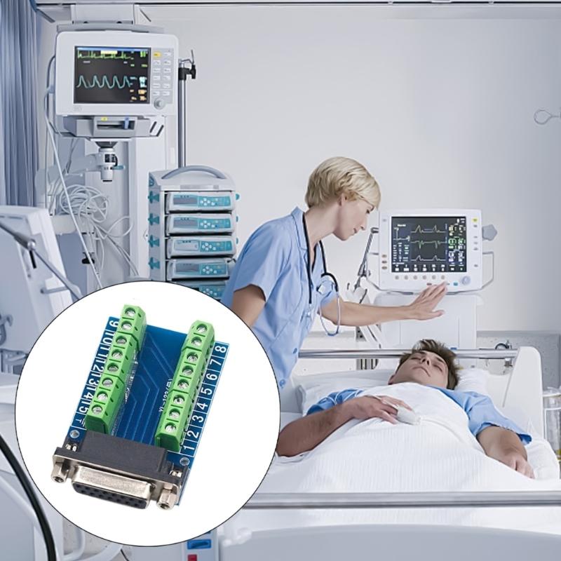 15Pin VGA Terminals Block Board DB15 Breakouts Connectors Board High Compatibility For DIY Electronics Projects Systems