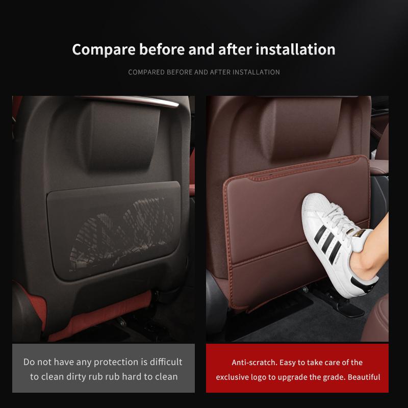 It Is Suitable for Hongqi H9/H7/H5/HS7/HS5/EHS3/EQM5 Seat Anti-kick Mat Rear Protection Car Interior Decoration Products