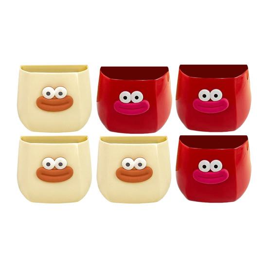 1/2Pcs Cartoon Sausage Mouth Pen Holder Magnetic Refrigerator Storage Box Stationery Container Home Office Desktop Fridge Decoration Ornament