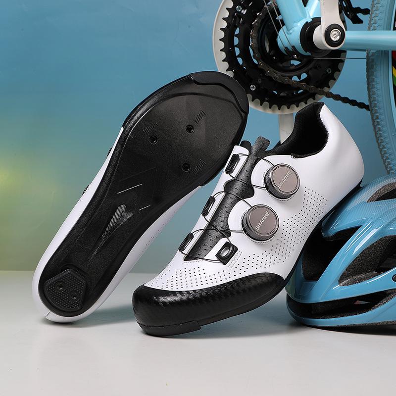Shanhe 3.0 Carbon Fiber Road Cycling Shoes - Pure White, Aluminum Alloy Buckle 39