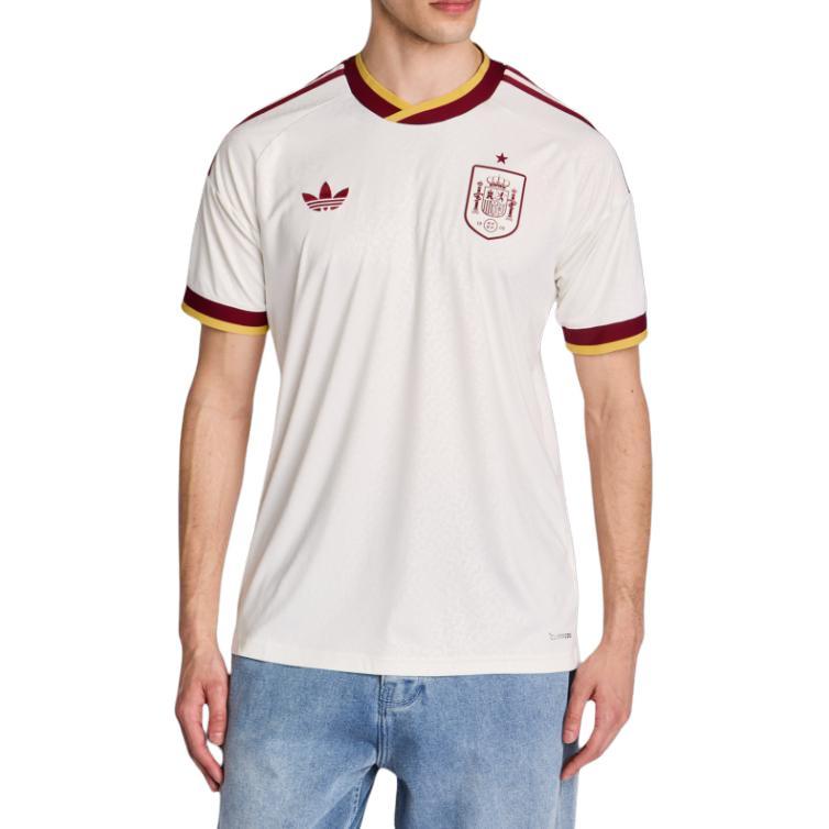 adidas Španělsko 26 Venkovní dres Krémová Pánská trička JN4397