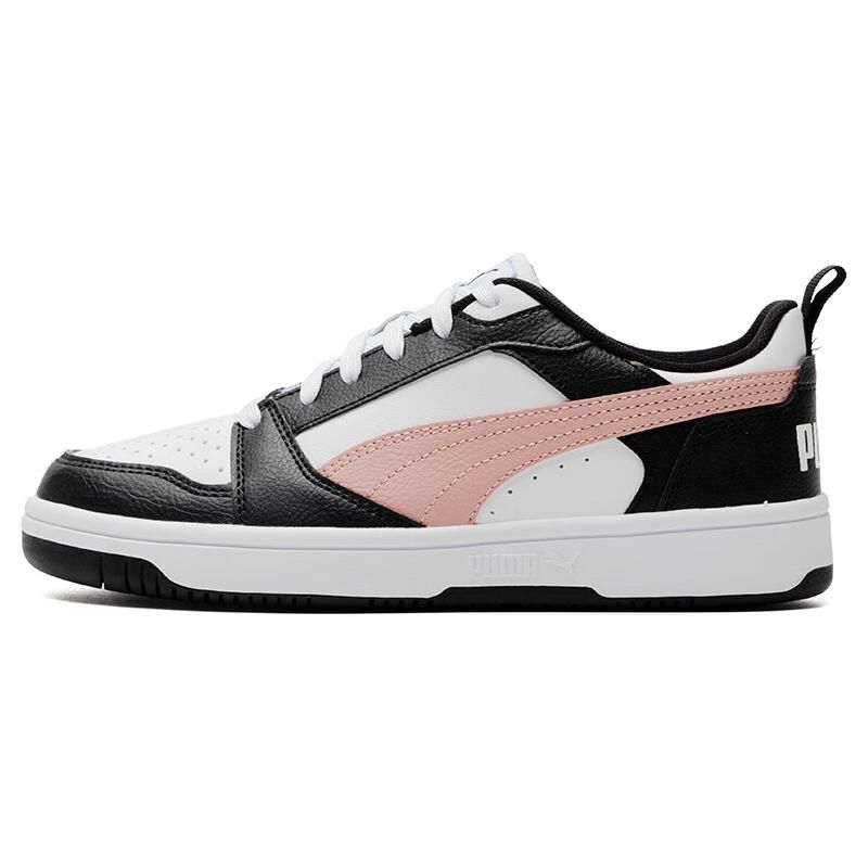 Puma Rebound V6 Low Sneakers Unisex Sneakers White Future-Pink Black 392328-11