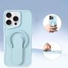 For Magsafe Magnetic Push Pull Holder Ring Luxury Solid Color Phone Case For iPhone 16 Pro Max 14 11 12 13 15 Pro Max Back Cover