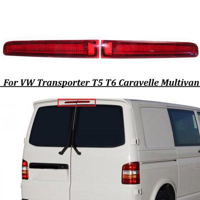 2x Vermelho Alto Nível Terceira Luz de Freio Traseiro L/R Lâmpada de Freio central lâmpada de freio Porta de Celeiro para VW Transporter T5 T6 Caravelle