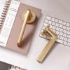 Gold Zinc Alloy Bedroom Door Lock Interior Wooden Door Handle Lock Body Set Mute Security Door Lock Home Hardware with Key