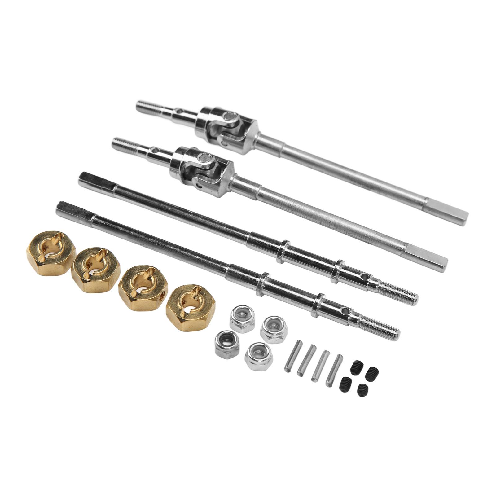 

Міцна сталева передня задня вісь CVD Універсальний приводний вал для AXIAL SCX10 90046 90047 110 RC автомобіля