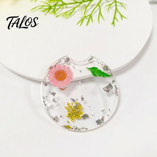 Talos Car Coaster, Durable Resin Flower Drink Mirror Polished Unique Coffee Cup Holder, for Interior Accessories
