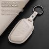 Leather Car Key Cover Case Protection Shell Keychain For Cadillac Ct4 Ct4-V Ct5 C8 Corvette Lyriq