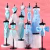 Plastic Doll Dress Stand Perfect Dolls Display Stand Display Holder Doll Dress Rack for Doll Dresses and Wedding Gowns