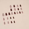 Pointed Head False Nail Full Cover Press On Nails Fashion Almond Fake Nails  Girl