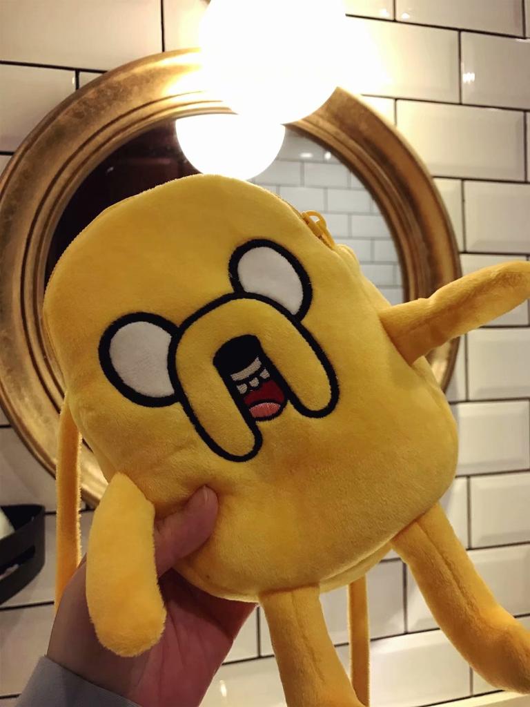 Finn & Jake Joc Figurină Anime Geantă Crossbody Swag Rap Pluș Monede Telefon Genti Advanture Robert BMO Geantă Jucării de Pluș pentru Copil Cadou