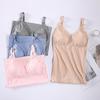 Lace Trim Wireless Nursing Camisole Bra - Pregnancy & Convenient Feeding