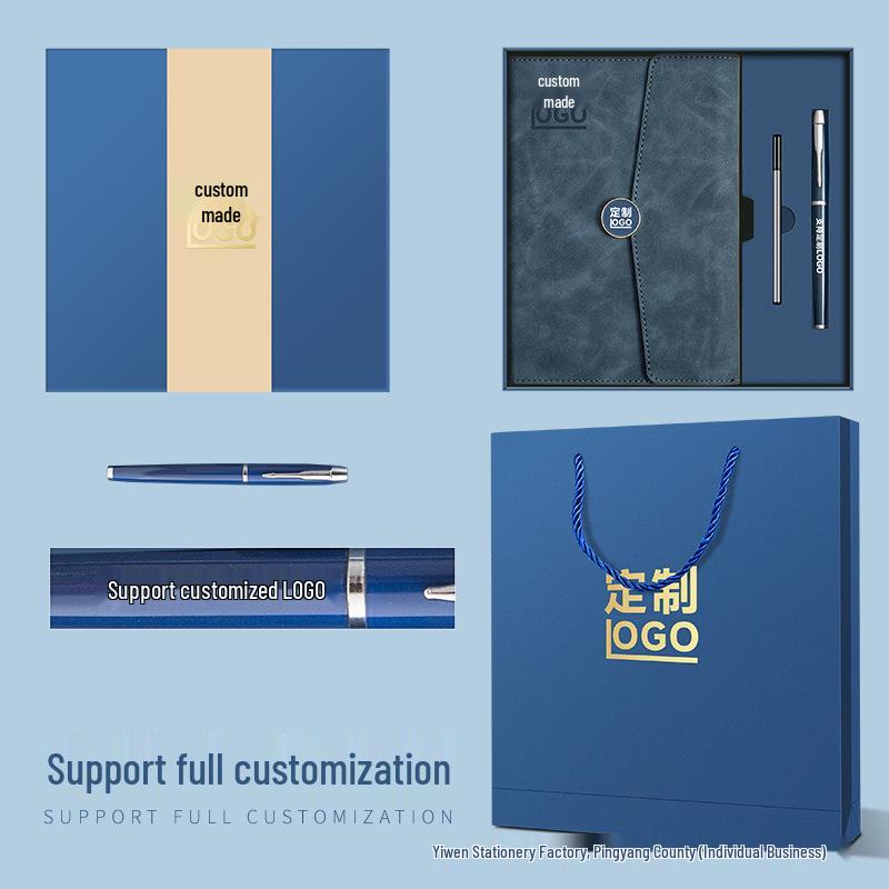 In-Stock A5 Notebook: Business Gift with Thickened Soft Leather, High-Appearance Design, Buckle Closure, and Gift Box