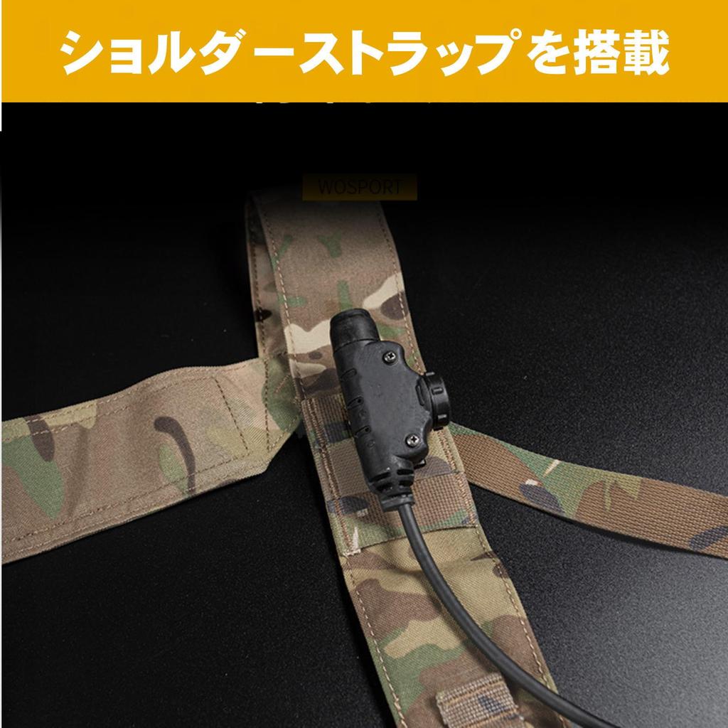 Sabsta MK5 Chest Rig, 500D Reinforced Nylon, Lightweight Micro Tactical Vest for Airsoft (Green)