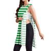 Post Surgery Dress for Women Fully Detachable Sleeveless Vest Dress Striped Pattern Medical Recovery Clothing Comfortable Fit