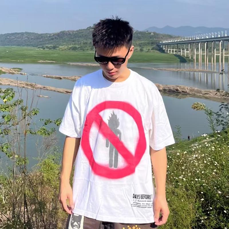 Travis Scott FW24 English Print Crew Neck Unisex T-Shirt