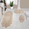 Bathroom Rug Soft Absorbent Plush Floor Mat Anti-Slip Bath Rug Quick Dry Machine Washable Long Mat for Bathroom Tub Sink Toilet