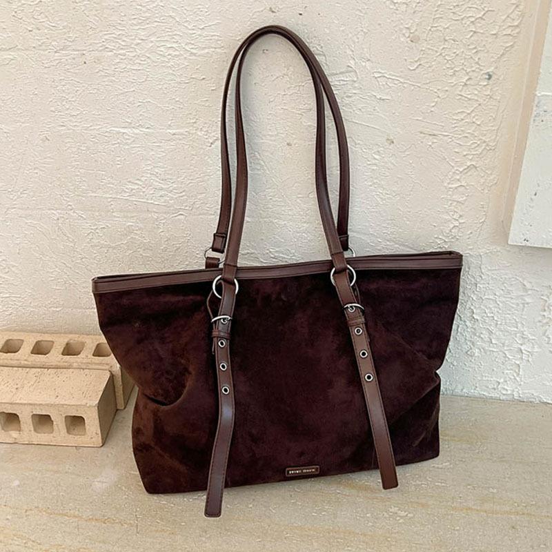 Large Capacity Bag, Versatile for Women, College Style Shoulder Bag, Commuting Tote Bag, Casual Armpit Bag